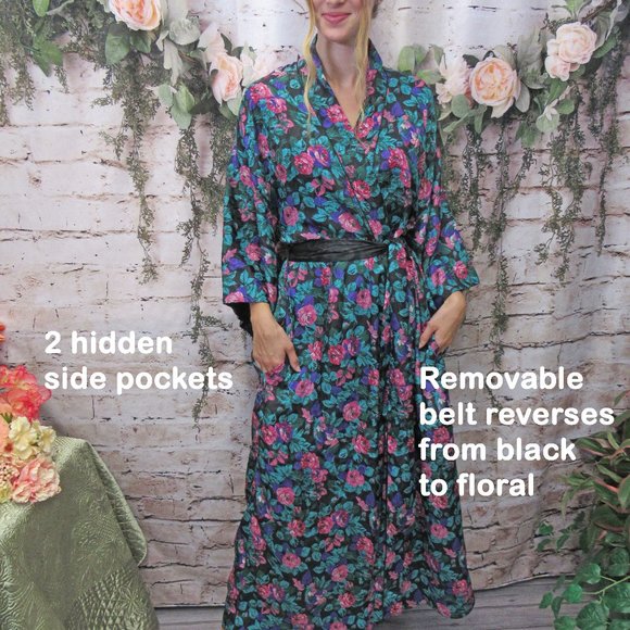 Floral Women's Robe - Picture 2 of 12